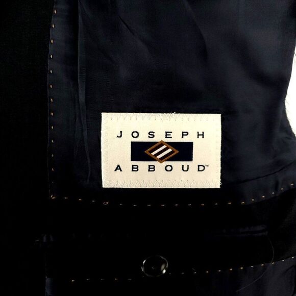 Joseph Abboud Super 120s Wool Italy 2 Button Blazer 42R Or Slim Fit 44R‎ Gray - Picture 7 of 11